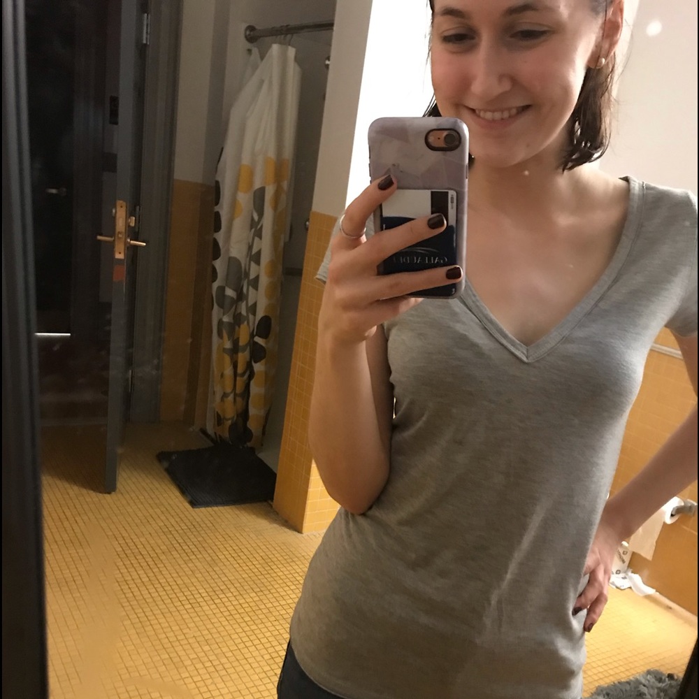 Gray super soft v-neck!